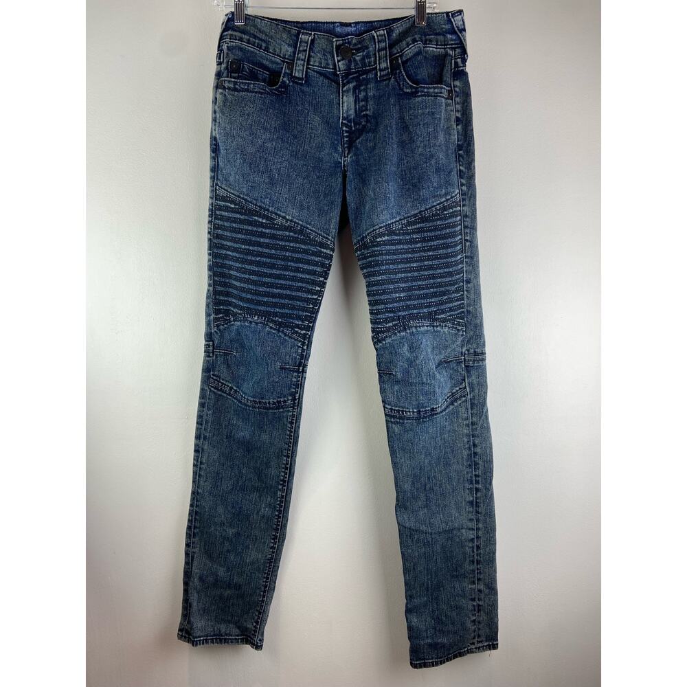 True Religion Geno Straight Leg denim Jeans size 28X 31 (1131)